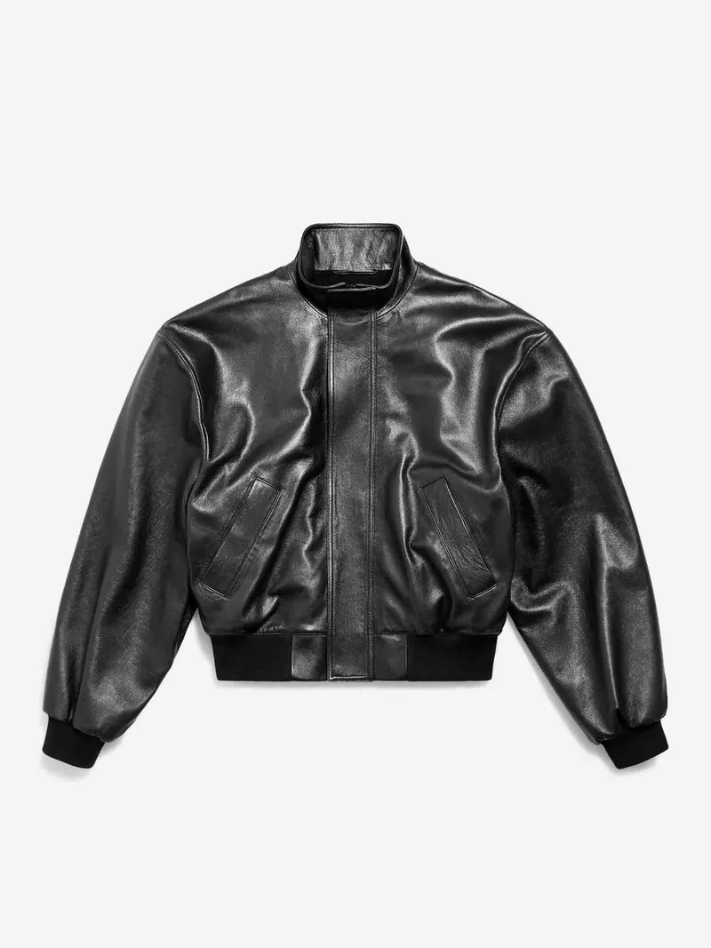 Balenciaga Leather Blouson Jacket